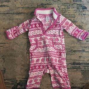 Pink and White Kids One Piece